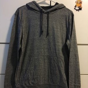 American Eagle Outfitters Heather Grey Hoodie Tee